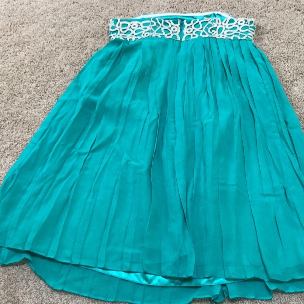 LILLY PULITZER Size 4 silk Jillie strapless dress - Picture 8 of 8